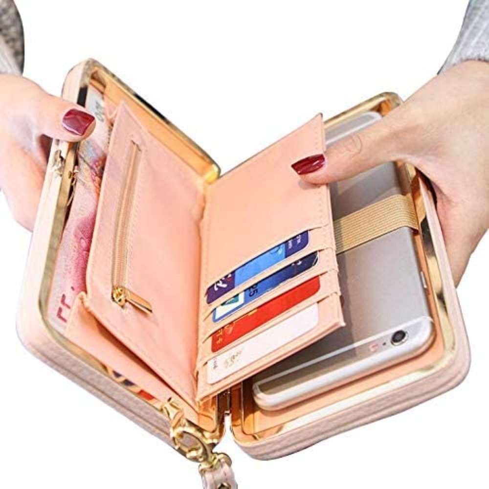 Women's Clutch Wallet Purse - Phone & Credit Cards